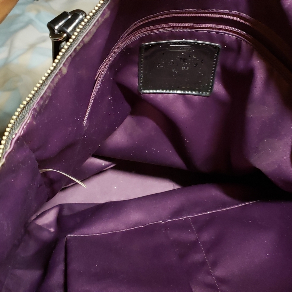 Black big Coach purse - Picture 7 of 8